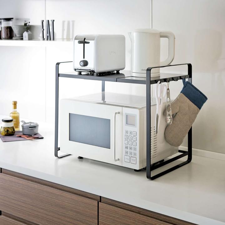 Actual product image Yamazaki countertop organizer extendable - Tower - Black