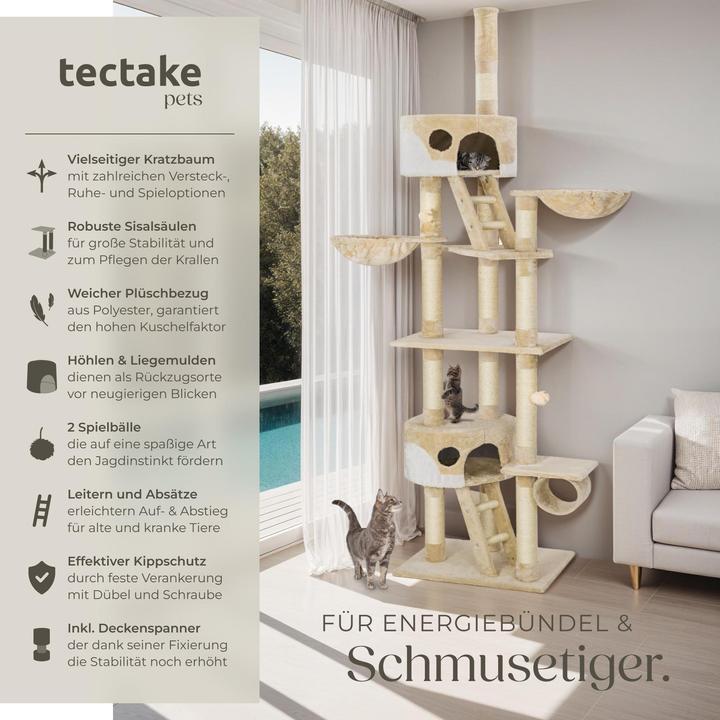 Actual product image tectake Hansi (260 cm, Beige, White)