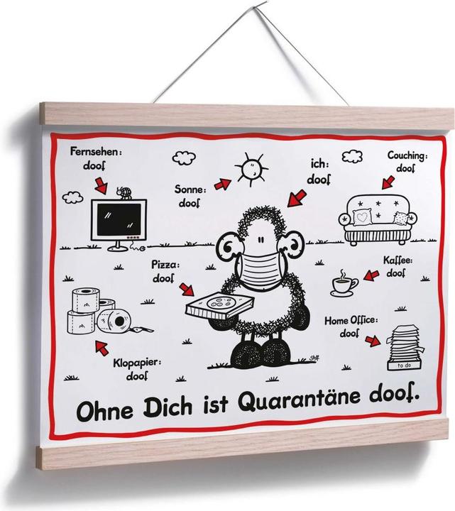 Produktbild Sheepworld Quarantäne doof (80 x 60 cm)