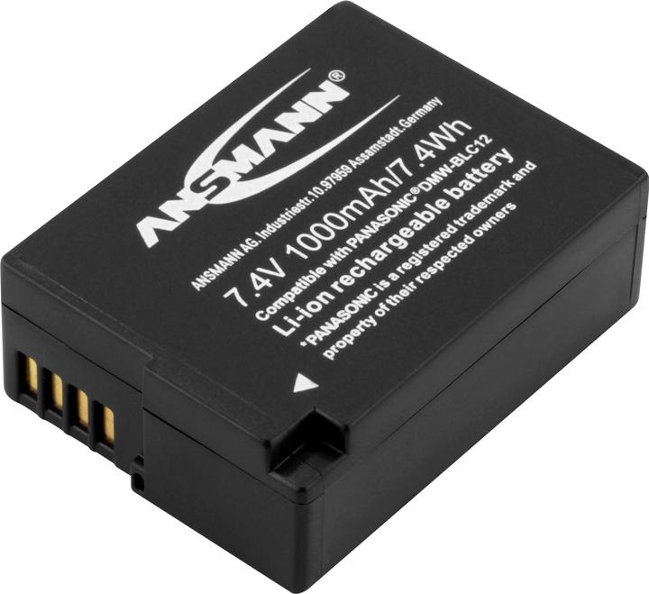 Produktbild Ansmann A-Pan DMW-BLC12 1000mAh 7,4V (Akku)
