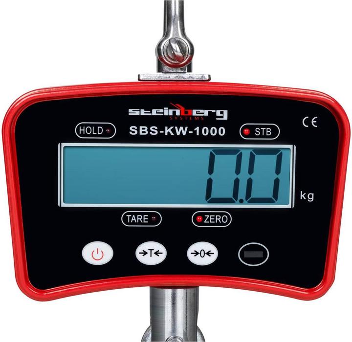 Actual product image Steinberg Crane Scales - 1.000 kg / 0.2 kg - red