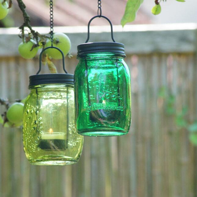 Produktbild Balthasar Windlicht Glas mit Teelichteinsatz Grün