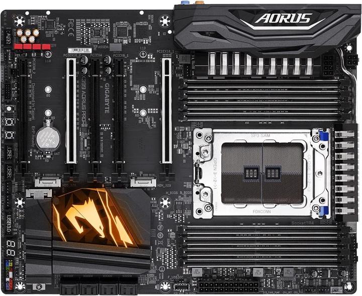 Actual product image Gigabyte X399 AORUS PRO TR4 X399 ATX (TR4, AMD X399, ATX)