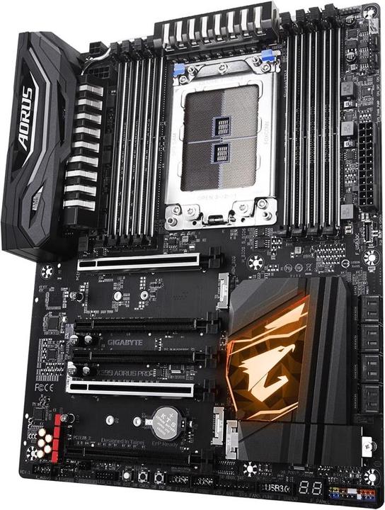 Actual product image Gigabyte X399 AORUS PRO TR4 X399 ATX (TR4, AMD X399, ATX)
