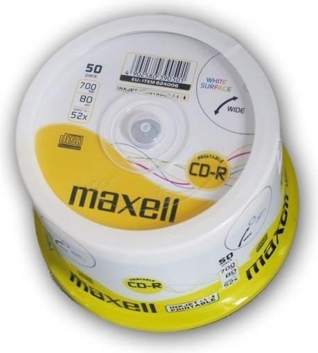 Actual product image Maxell CD-R 700Mb 52x (50 x)