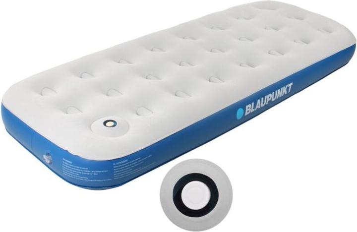 Blaupunkt Materasso gonfiabile con pompa a pedale incorporata 188x73 cm IM410 (188 x 73 cm)