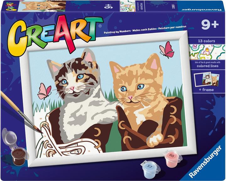 Actual product image Ravensburger CreArt - Painting by Numbers - Too Cute To Boot