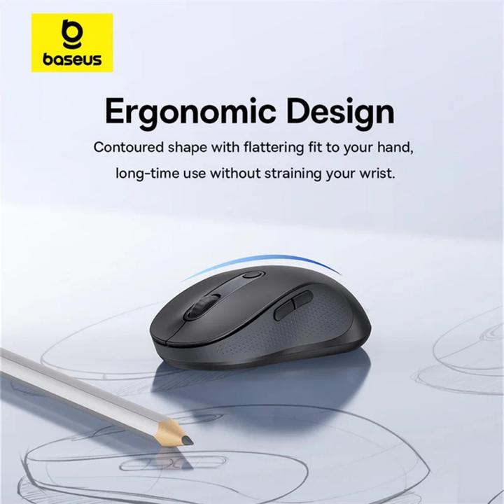 Immagine prodotto Baseus F02, 4000DPI, BT / Wi-Fi, nero