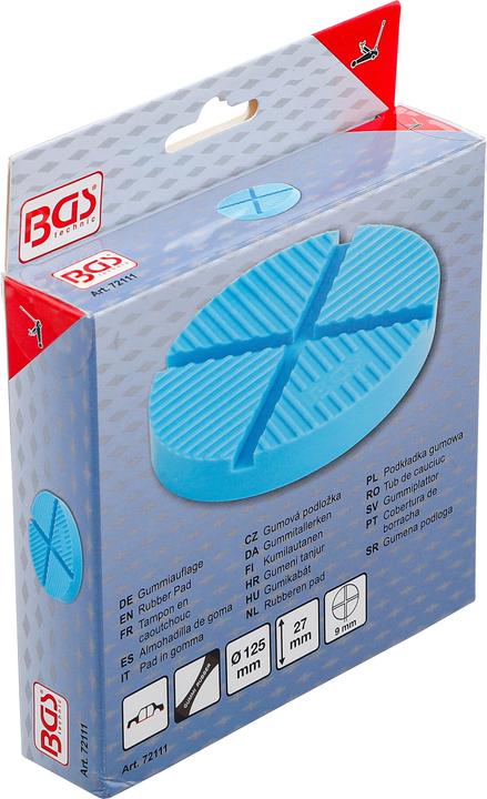 Produktbild BGS Gummiauflage | für Wagenheber | 125 x 27 mm
