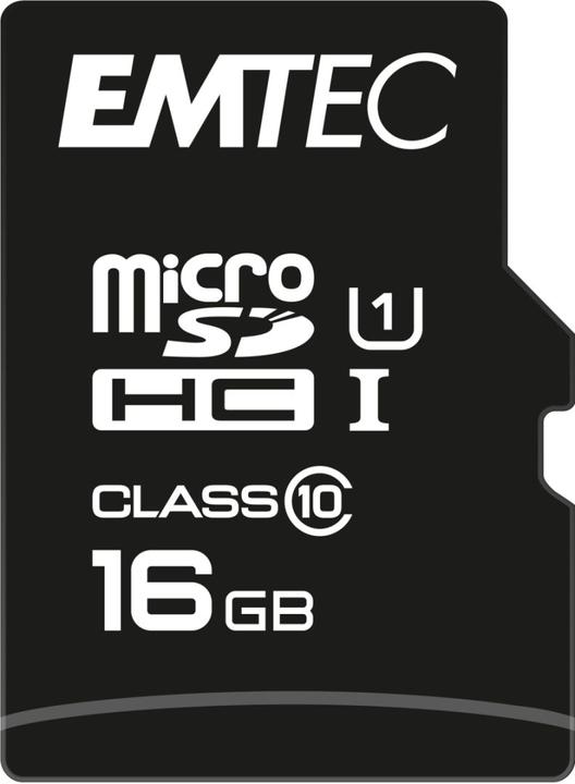 Image du produit Emtec Carte mémoire flash Gold+ (16 Go, SDHC, U1, UHS-I)