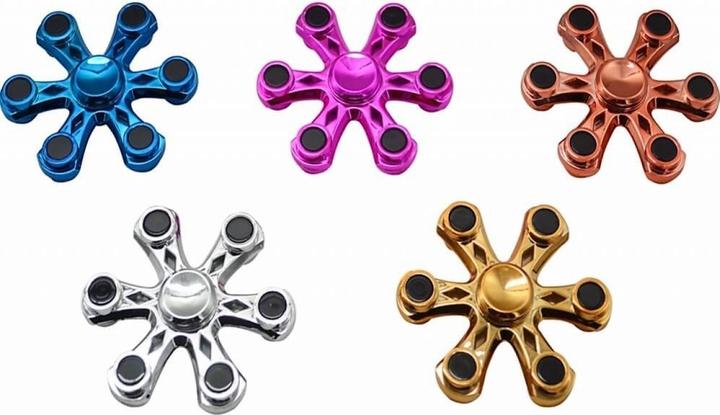 Actual product image FidgetSpinner Six Star Flower Power Fidget Spinner
