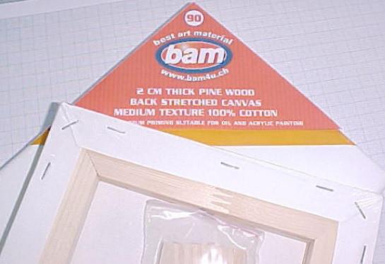 Produktbild BAM CHASSIS BAUMWOLLE LEINWAND 40x50/2cm
