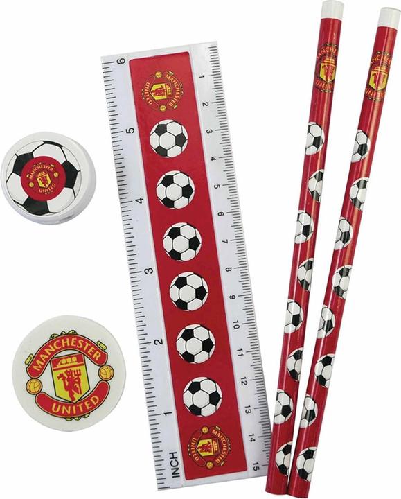 Produktbild Manchester United FC SchreibwarenSet Transparent (Weiss, Rot, Transparent, 100 x)