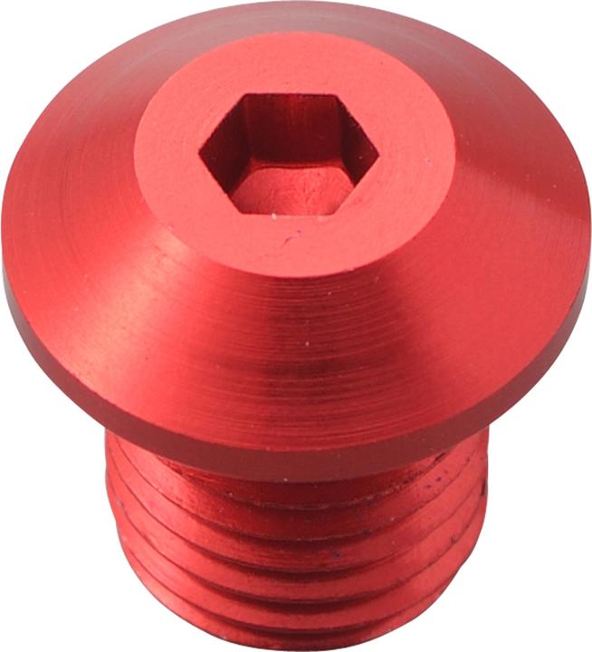 Immagine prodotto Daytona Tappo a vite in alluminio CNC anodizzato rosso F. Specchio M10 X P1,25 filettatura sinistra