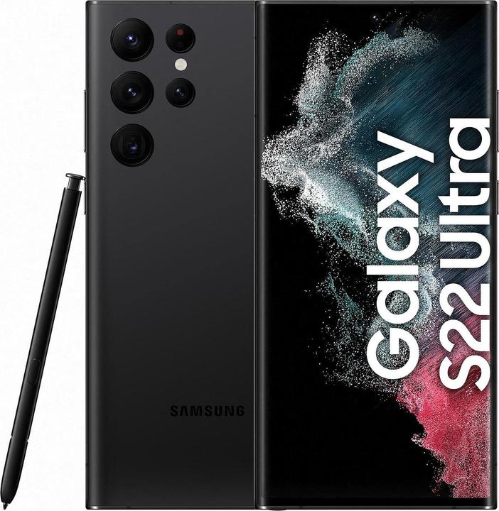 Re!commerce Galaxy S22 Ultra 5G (256 GB, Phantom Black, Schwarz, 6.80", 108 Mpx, Dual SIM, B / Sehr gut)