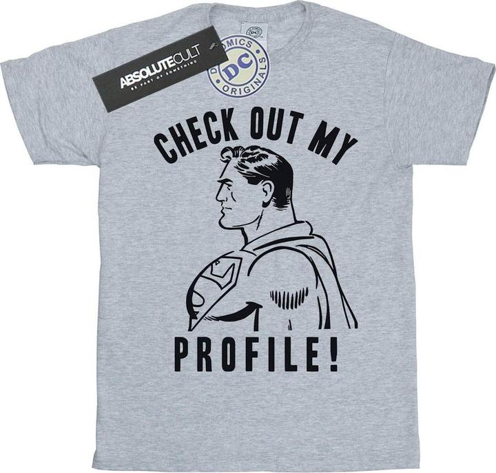 Actual product image Mens Superman Check Out My Profile T-Shirt (XL)