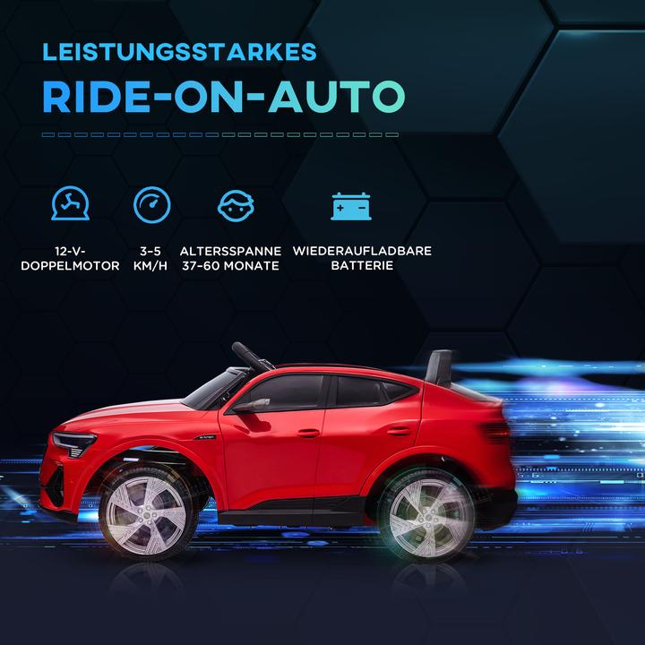 Immagine prodotto Homcom Auto elettrica per bambini con telecomando e funzione musica (12 V)
