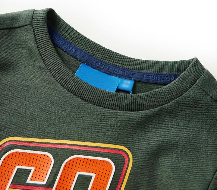 Produktbild VidaXL Kinder-Langarmshirt Dunkelgrün 92,Material: 100 (92)
