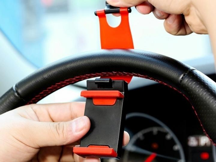 Image du produit G-Case Car Steering Wheel Holder Mount Volant de voiture Bike Holder