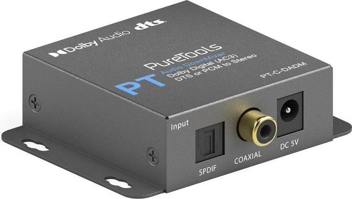 Produktbild Purelink PureTools - Digital zu Analog Dolby/DTS DownMixer - Dolby Digital (AC3), DTS oder PCM zu Stereo (Digital -> Analog)