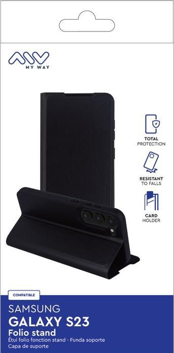 Actual product image My Way Case Stand function Black Series (Samsung Galaxy S23)