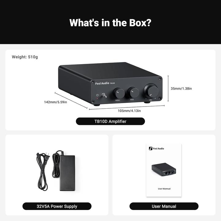 Actual product image Fosi Audio TB10D-32V (Amplifier)