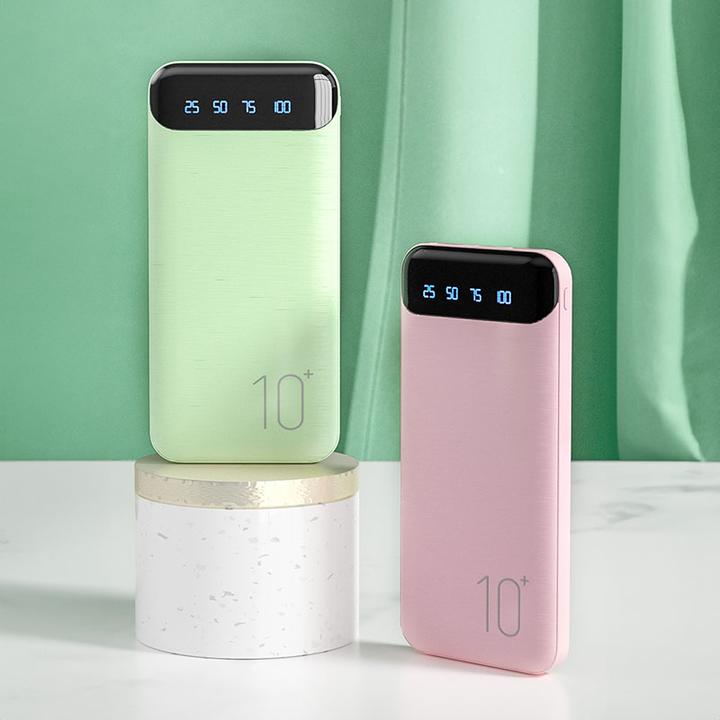 Produktbild Wekome WP-161 - Powerbank 10000 mAh Super Charging 2xUSB-A LED (Weiss) (10000 mAh)