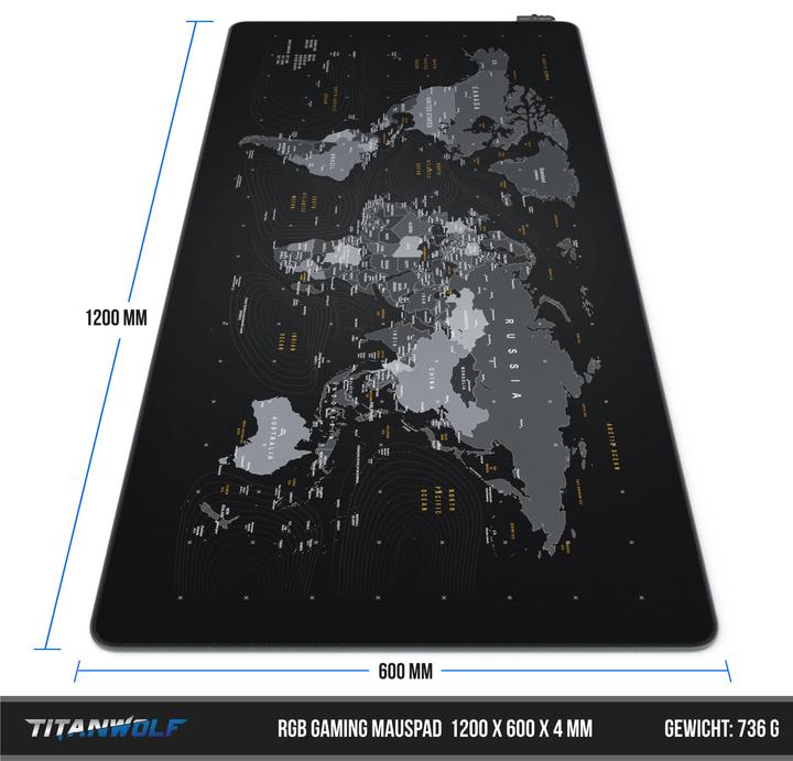 Produktbild Titanwolf RGB Gaming Mauspad (3XL)