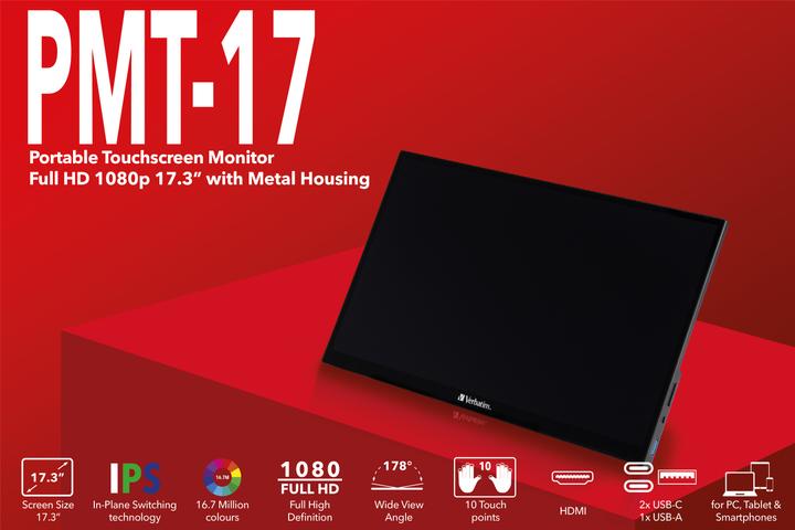 Actual product image Verbatim PMT-17 (1920 x 1080 pixels, 17.30")