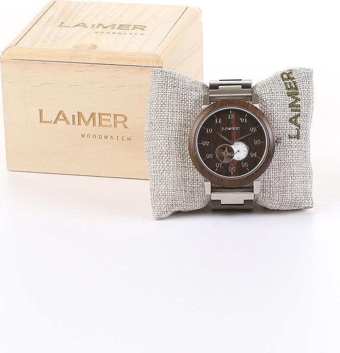 Image du produit Laimer Montre-bracelet Holzuhr Robin (Montre analogique, 49 mm)