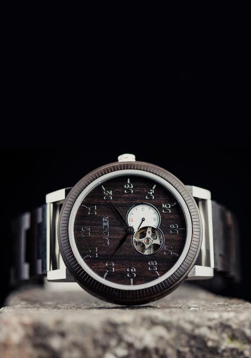 Image du produit Laimer Montre-bracelet Holzuhr Robin (Montre analogique, 49 mm)