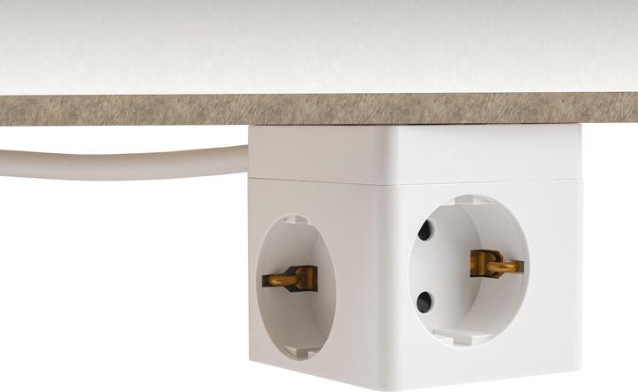 Delock Stopcontactkubus met 3-weg verlengsnoer met kinderslot (3 x, CEE 7/7, 1.50 m)