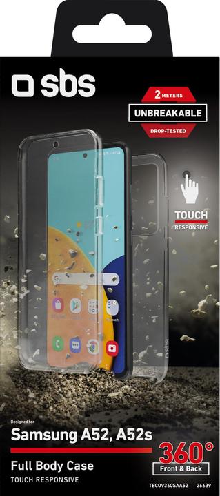 Image du produit SBS Couverture intégrale 360° par Samsung Galaxy A52 - Collection incassable (Samsung Galaxy A53)