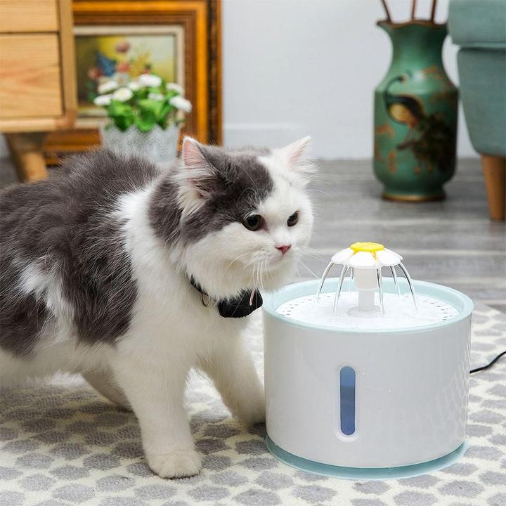 Image du produit JTI Fontaine à eau ronde pour animaux domestiques - Bleu (2.40 l)