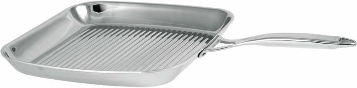 Actual product image Cristel Castel Pro 30 x 30 cm grill pan, silver (30 cm, Grill pan, Aluminium, Stainless steel)
