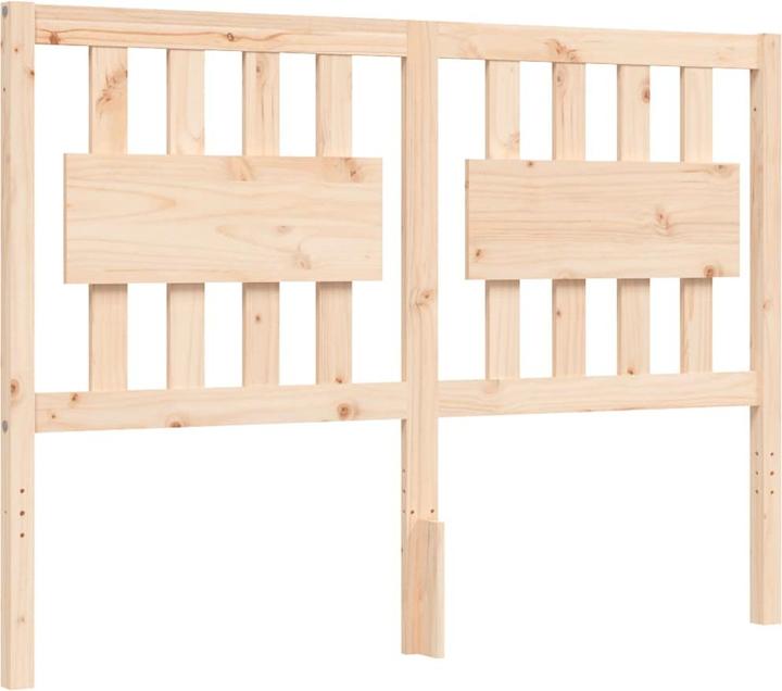Image du produit VidaXL Massivholzbett mit Kopfteil 140x190 cm (140 x 190 cm)