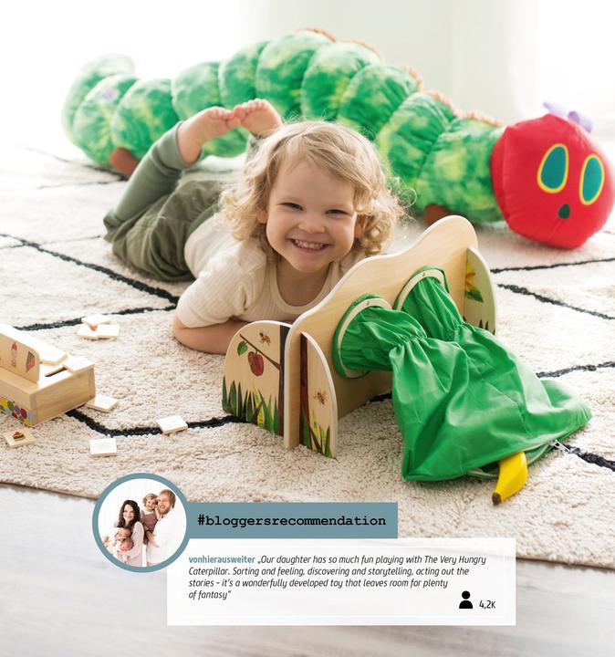 Produktbild small foot Raupe Nimmersatt Bildersortierbox