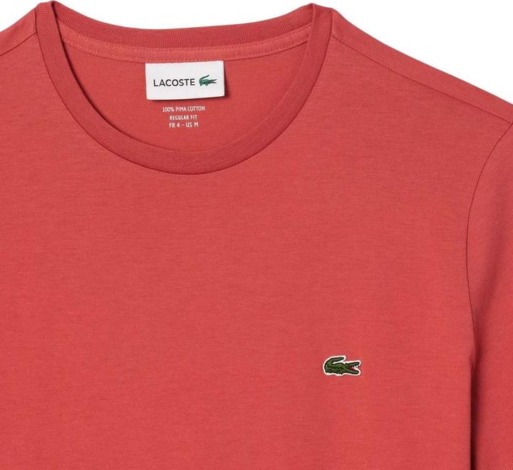Actual product image Lacoste Mens Pima Monochrome Cotton Jersey Crew Neck T-Shirt (M)