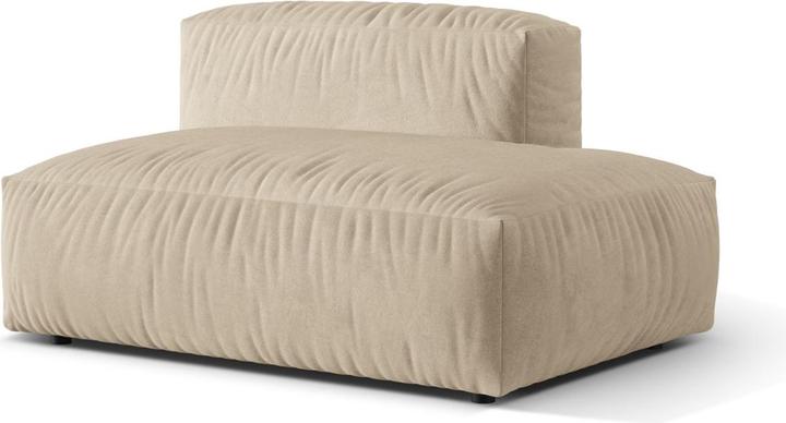 Actual product image Micadoni Modular Right Open Corner Sofa, "Martina", 1 Seat, 133x106x75 Made in Europe (2 person sofa)
