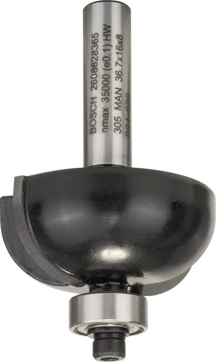 Actual product image Bosch Professional Zubehör Chamfer cutter, 8 mm, R1 12 mm, D 36.7 mm, L 16 mm, G 58 mm