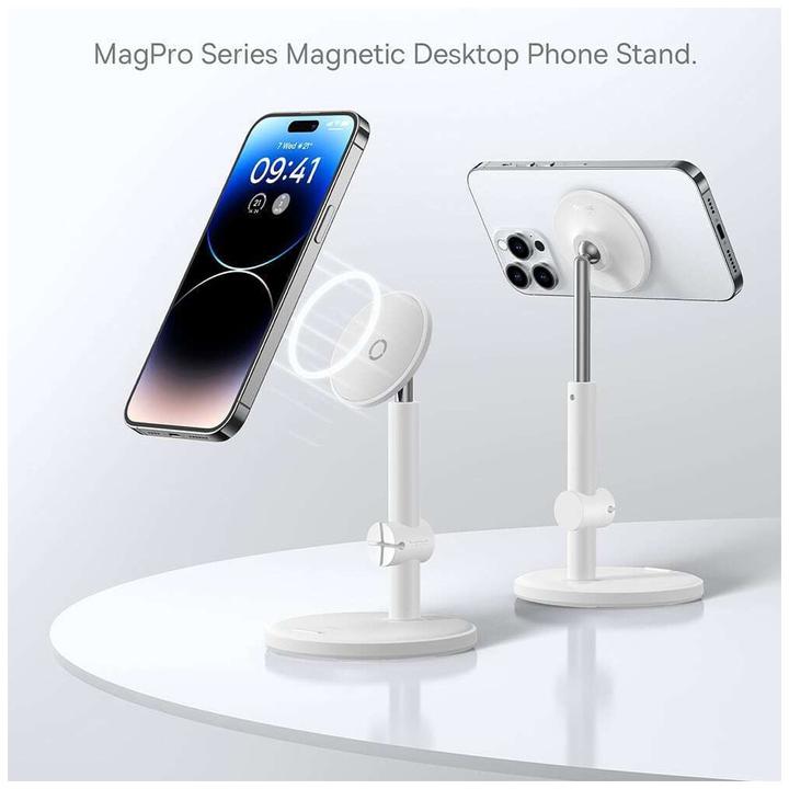 Image du produit Baseus Support magnétique pour téléphone de bureau MagPro (blanc)