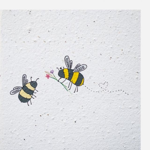 Hervorragend Growing Paper Karte Bienenliebe (1 Stk.)