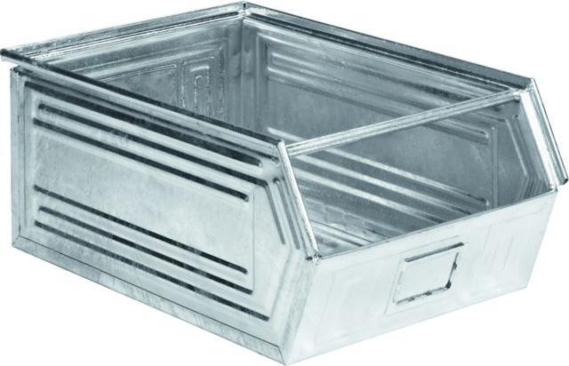 Schäfer Shop Sichtlagerkasten mit Tragestab SSI Schäfer LF 14/7-1, Stahl, L 720 x B 480 x H 295 mm, 83 l, div....