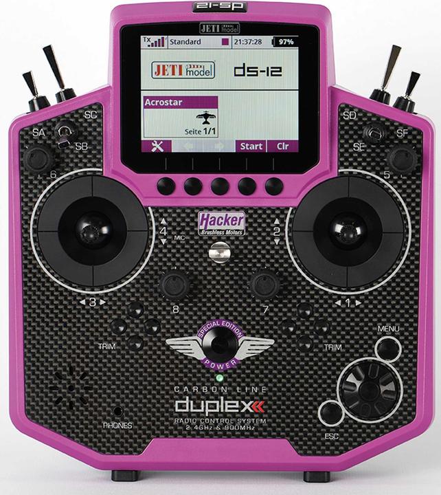 Actual product image Hacker Handheld transmitter DS-12 Special Edition Carbon Purple Multimode