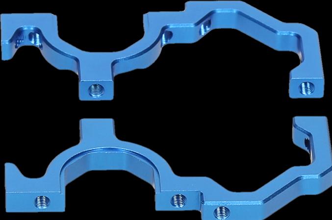 Image du produit HB Racing Front Bulkhead Set (Blue)