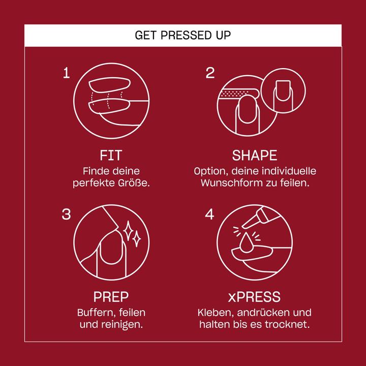 Actual product image OPI Xpress/On Nail Art (Artificial nails, Red)