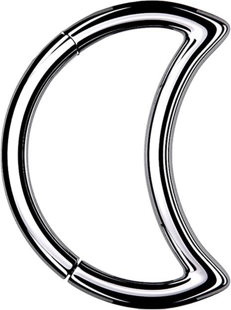 Produktbild Star Piercing Micro Segmentring klappbar silber Mond (Chirurgenstahl 316L, ohne Messing)