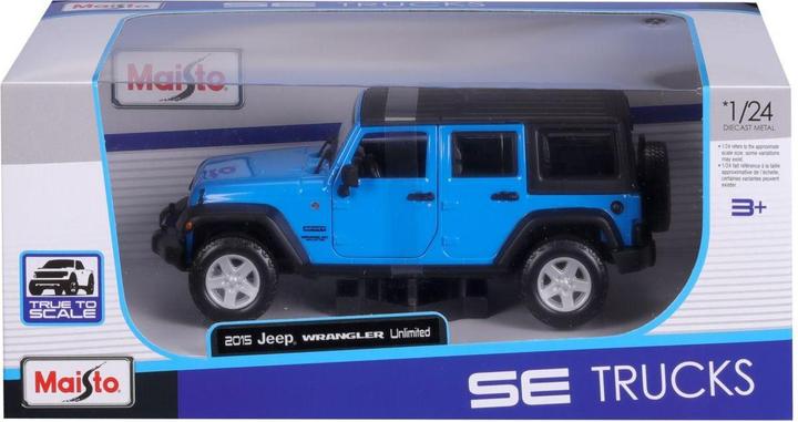 Immagine prodotto Maisto Jeep Wrangler Unlimited 2015 1/24 blu