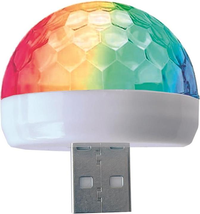 Produktbild 2GO USB LED Discokugel incl. 3 Adapter weiss