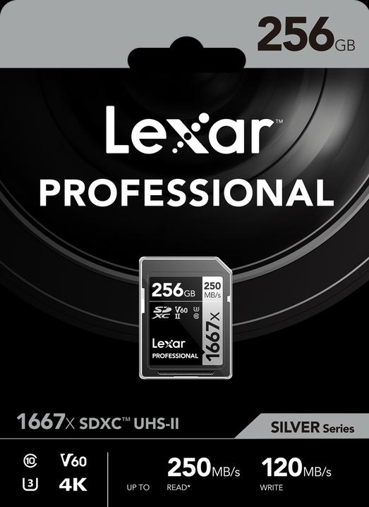 Productafbeelding Lexar Professioneel 1667x (256 GB, SDXC, U3, UHS-II)